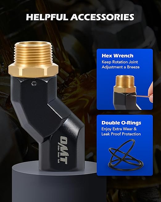Orion Motor Tech 2pcs 1" NPT Fuel Hose Nozzle Swivel Kit - Image 7
