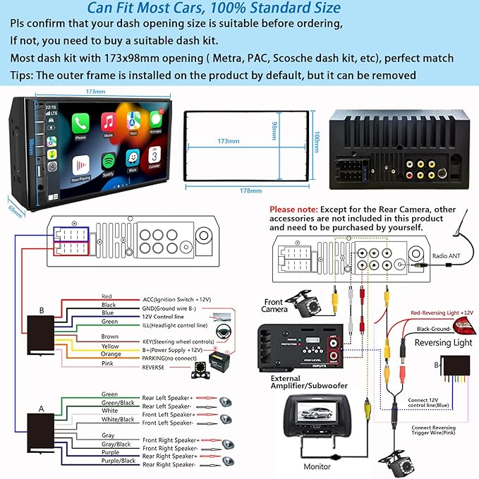 Naifay Double Din Car Stereo - Image 5