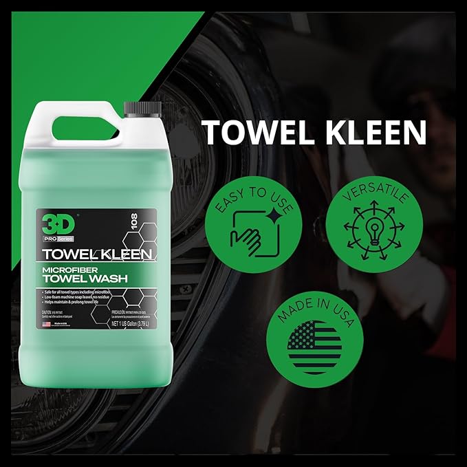 3D Towel Kleen Concentrated Microfiber Towel Detergent - Image 5