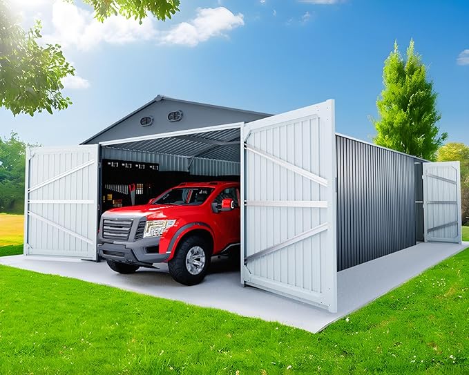 10x20 Metal Shed, Metal Garage Building by BNSPLY