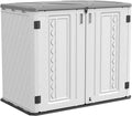 HOMSPARK Storage Shed Weather Resistance, Outdoor Storage Cabinet by HOMSPARK