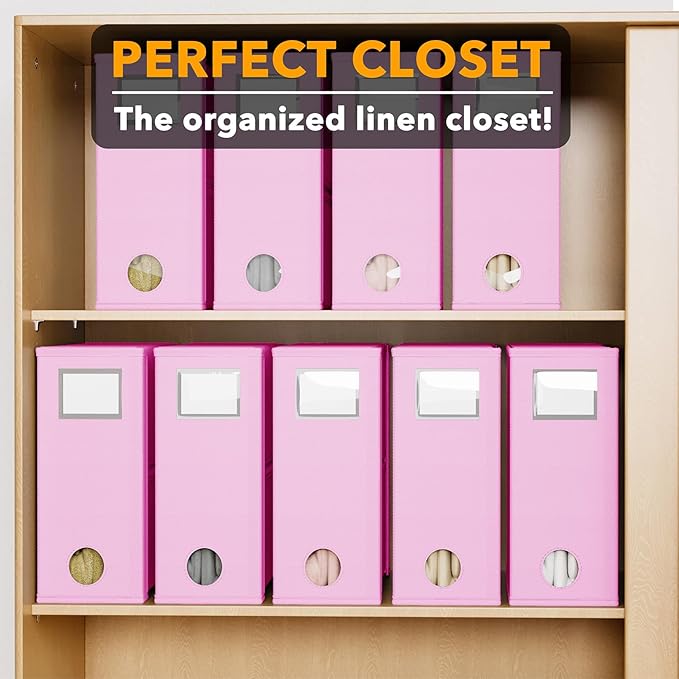 SpaceAid 9 Pack Bed Sheet Organizers and Storage, Foldable Sheet Organizer - Image 5