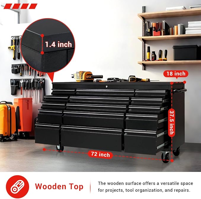 CT Copper Tailor 72-inch Rolling Tool Chest - Image 6