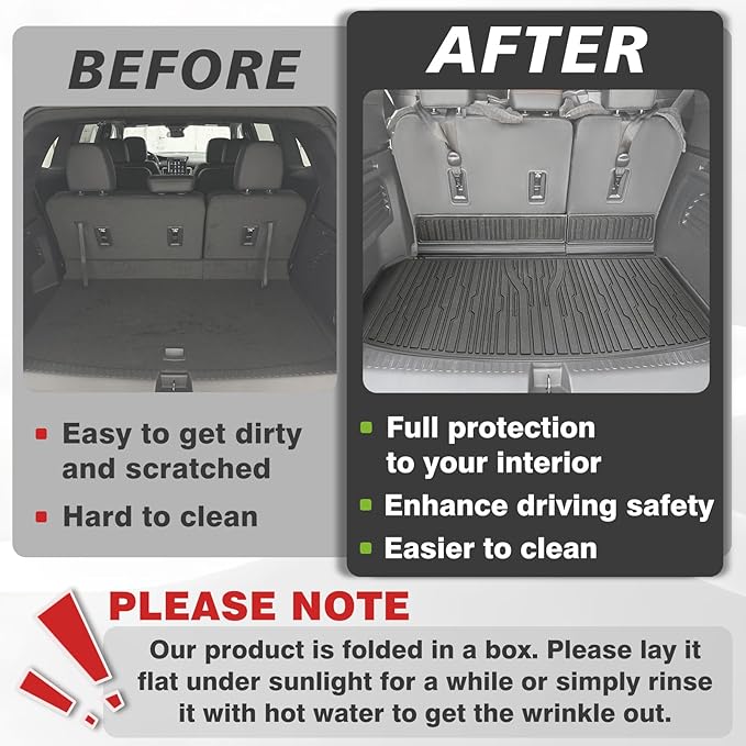 TripleAliners Trunk Floor Mat All Weather Liner Compatible - Image 7
