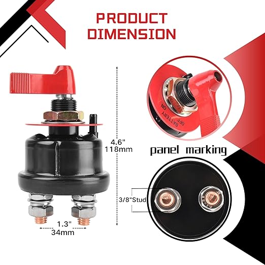 12V Battery Disconnect Switch - Image 2