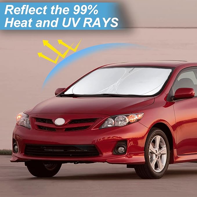 Custom Fit Corolla Windshield Sunshade - Image 2