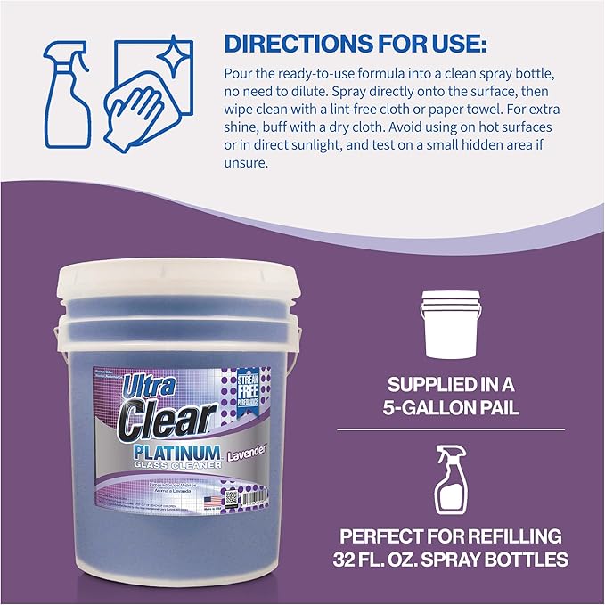 Ultra Clear Platinum Glass Cleaner, Crystal Clear Streak-Free Shine Polished - Image 5