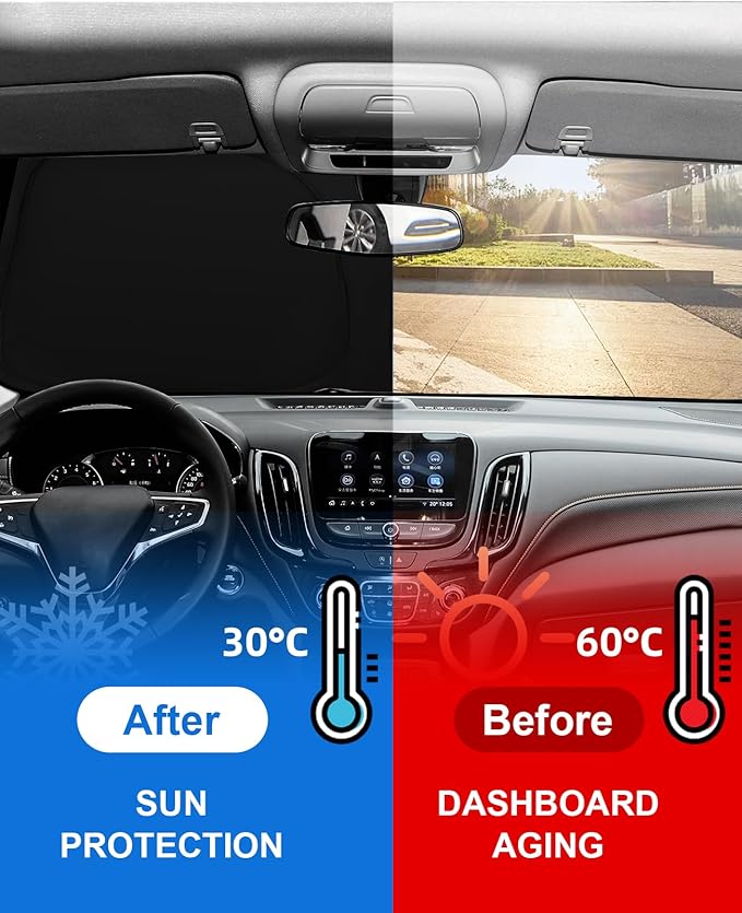 Sunshade Windshield Sun Shade Custom Fit - Image 6