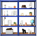ERGOMASTER 5 Tier Utility Shelves Rack Garage Heavy Duty Steel Metal Shelving by ERGOMASTER