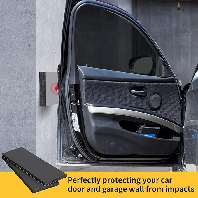 Garage Wall Protector, 2 Pack Garage Car Door Protector Bumper Guard - Image 6