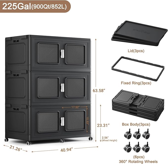 900 Qt Stackable Storage Bin - Image 2