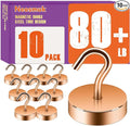 Neosmuk Magnetic Hooks, Cruise Ship Essentials, 80lb+ Heavy Duty Magnetic Hooks by Neosmuk