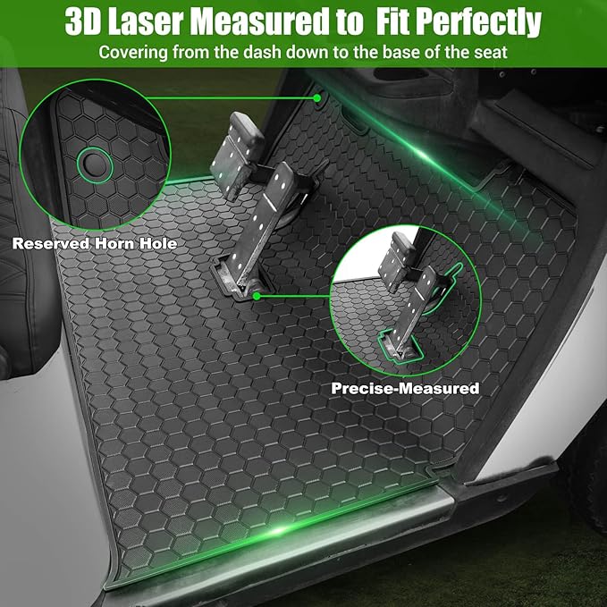 EZGO TXT Golf Cart Full Coverage Floor Liner Mat, fits EZGO TXT, Express S4 - Image 4