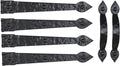 Household Essentials Hinge IT Premium Carriage House Handle & Hinge, 4 Hingle 2 by HouseholdEssentials