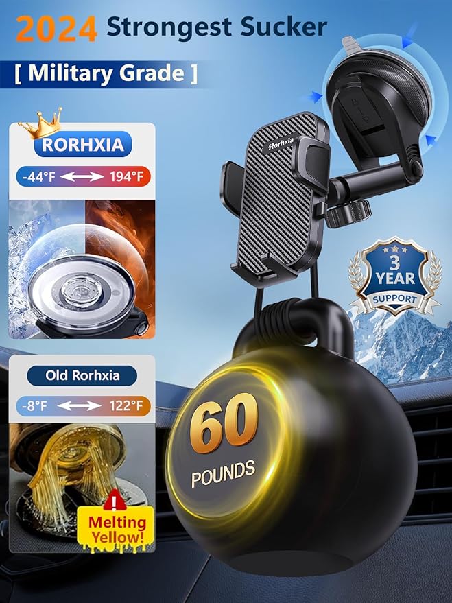 Vent Dashboard Windshield Cell Phone Mount Car Fit - Image 3