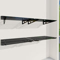 4-Pack 2x4ft Garage Shelving Wall Mounted, 4 ShelfTotal 16 ft Garage Wall by ZoffyFabrizio