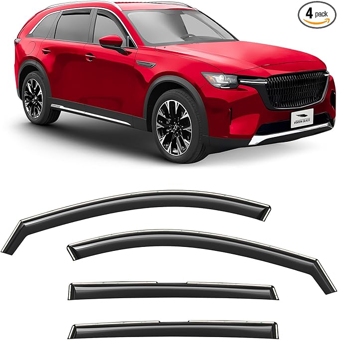 Voron Glass in-Channel Extra Durable Rain Guards by VoronGlass-highqualityautoaccessories