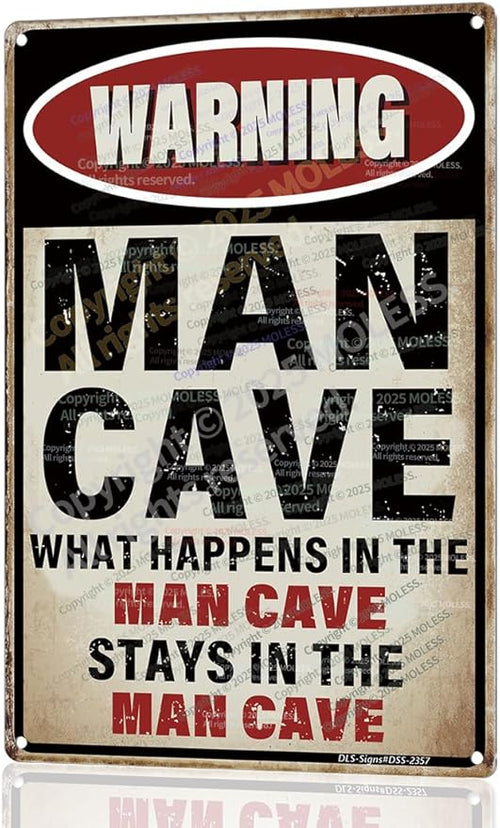 'What Happens Here, Stays Here!' Funny Man Cave Decor by MOLESSSIGNS