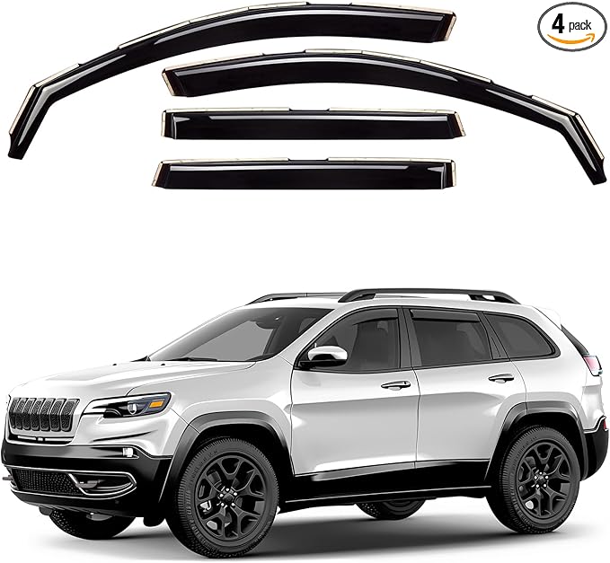 Window Deflectors Smoke Tinted In-Channel Side Window Vent Visor Deflectors by Unknown