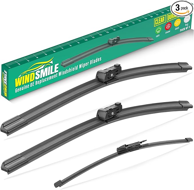 24" 20" 15" Windshield Wiper Blades Replacement by WINDSMILE