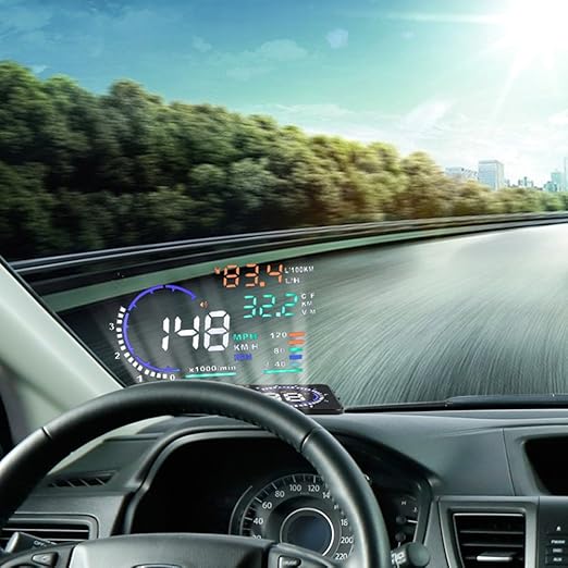 VGEBY 5.5'' OBD II Car HUD Auto Windshied Reflective Screen Speed Display Hud - Image 2