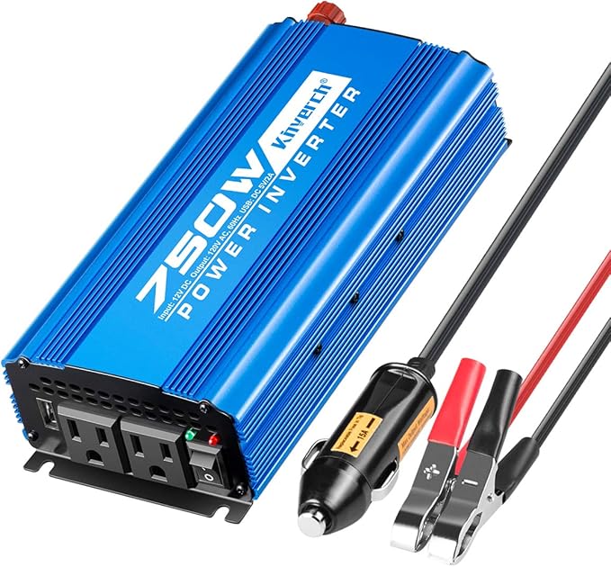 750 Watt Power Inverters DC 12V to 110V AC Converter by kinverch