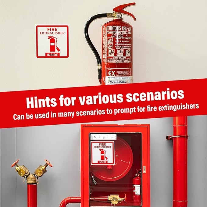 Madrigal Fire Extinguisher Inside Sticker Sign, Weatherproof & UV Protected - Image 6