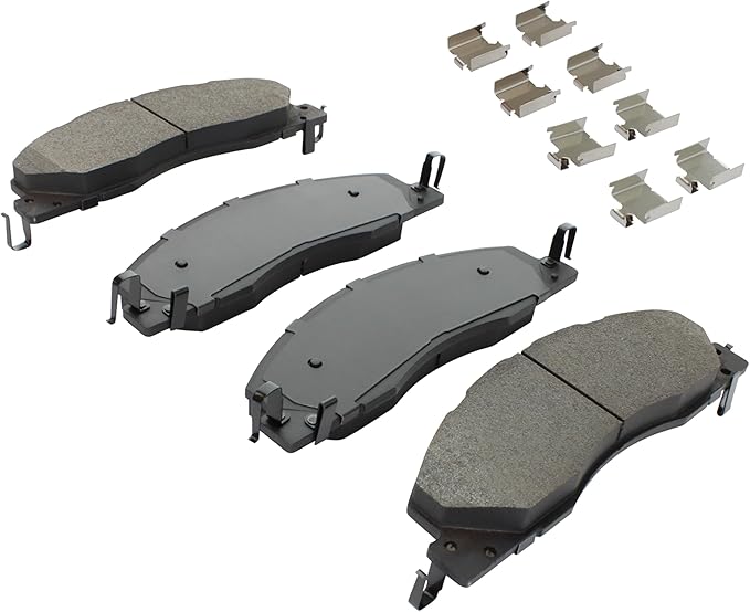 Premium Semi-Metallic Front Brake Pads Compatible - Image 2