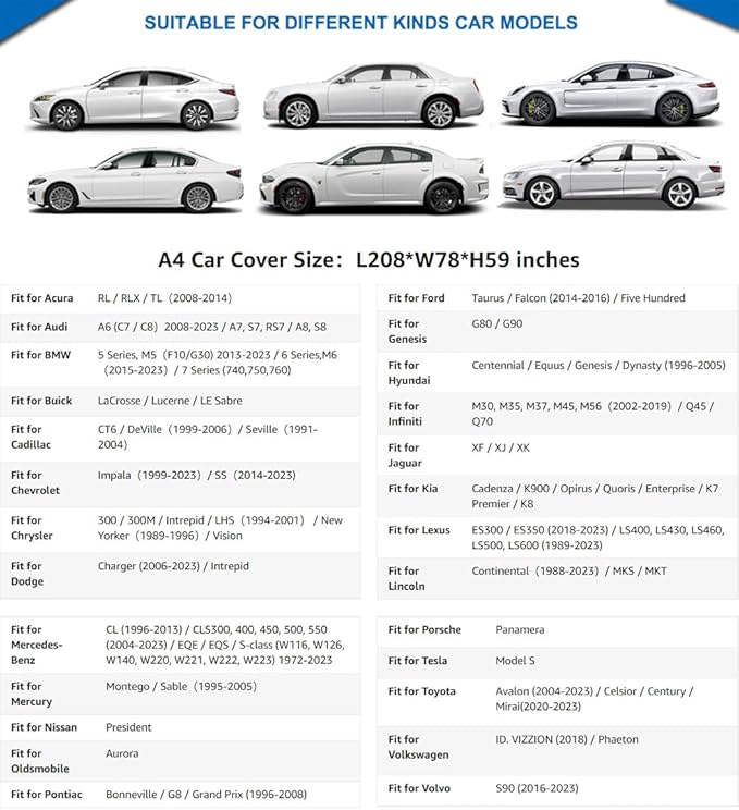 KouKou 6 Layers Car Cover Waterproof All Weather - Image 6