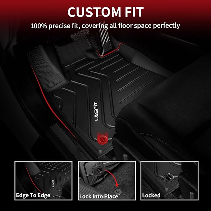 LASFIT Floor Mats Fit for Lexus NX NX200t NX300 NX300h 2021-2015 All Weather - Image 2
