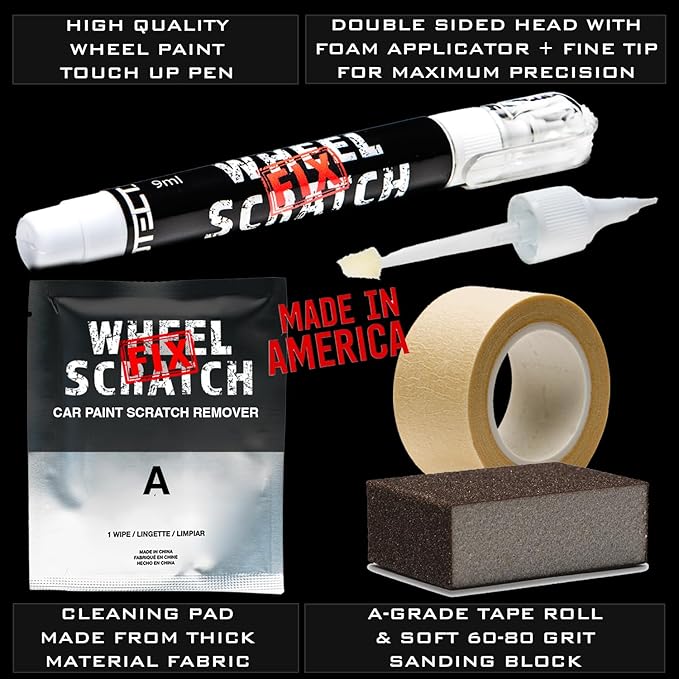 Gray Rim Touch Up Paint Kit, Car Wheel Scratch Repair Kit, Wheel Touch Up Paint - Image 6