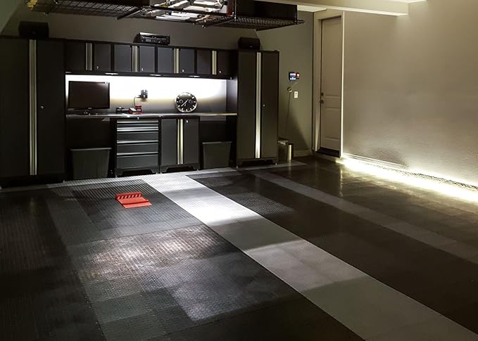 GarageDeck Coin Pattern, Durable Interlocking Modular Garage Flooring Tile - Image 3