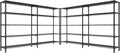 REIBII 70" W Storage Shelves Heavy Duty Load 1600LBS, Metal Shelving 5-Tier by REIBII
