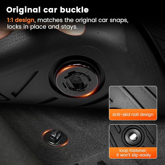 KMF Custom Fit Floor Mats for Toyota 4Runner 2025 Accessories, 5 Seats All - Image 4