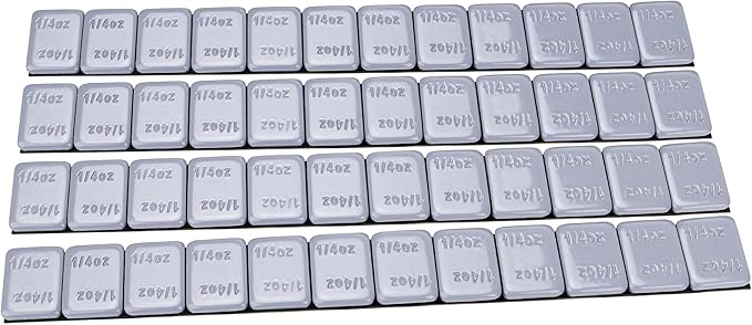 YIZBAP Wheel Weights Gray 1/4oz, 72 oz/Box, by YIZBAP