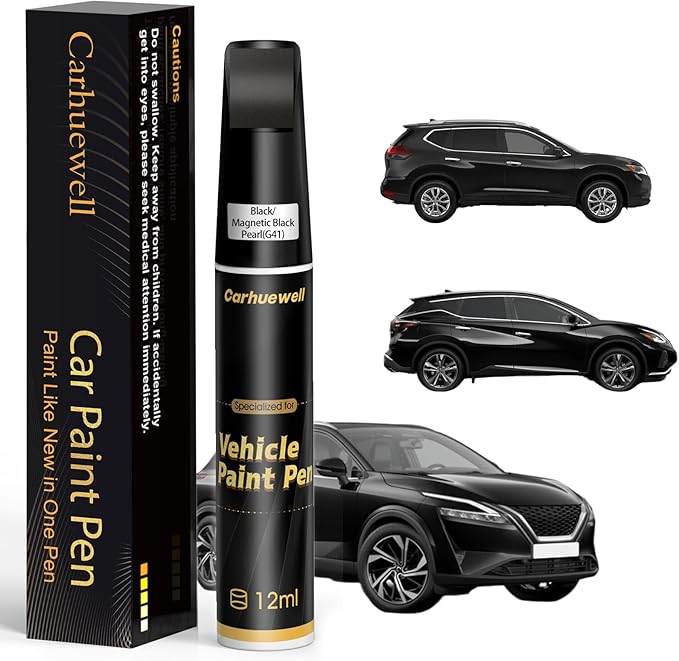 Black/Magnetic Black Pearl Touch Up Paint Compatible by Carhuewell
