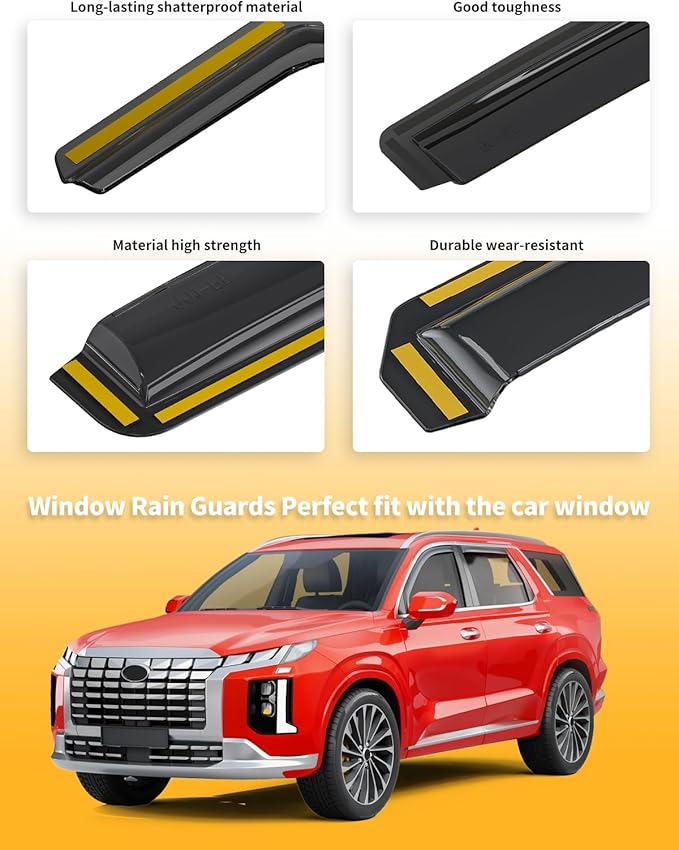 in-Channel Window Rain Guards Fit - Image 7