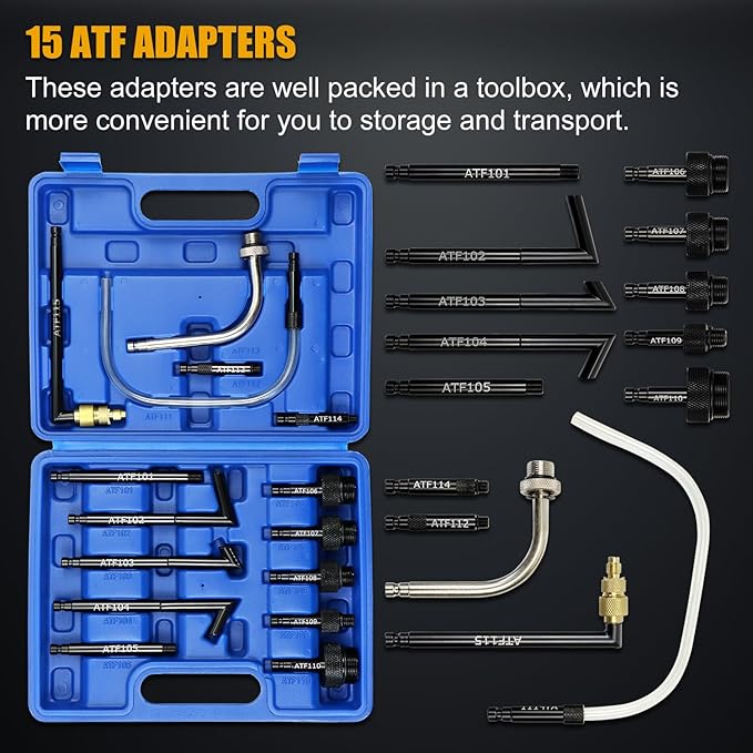 Transmission Fluid Transfer Pump Kit, 10L Pneumatic Fluid Extractor and - Image 4
