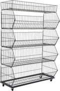 Retail Display Rack 5-Tier Market Merchandise Display Shelf Fruit Store Storage by Unknown