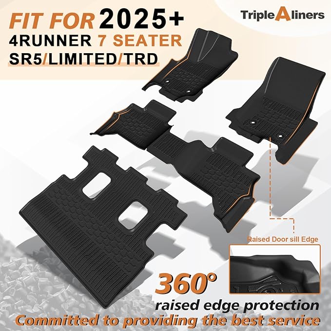 TripleAliners Floor Mats All Weather Liners Compatible - Image 2