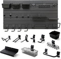 Black Tool storage wall Broom Holder Mop Hanger Wall Mount Plastic by Wensilon