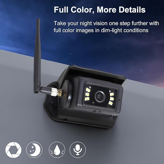 Haloview Byte Tango BT6 Touch RV Backup Camera Wireless 2.4G Digita FHD 1080P - Image 6