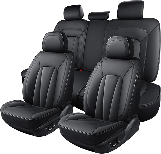 Car Seat Covers, 5 Seats Automotive Seat Covers, Breathable Car Seat Protector by CarLuxor