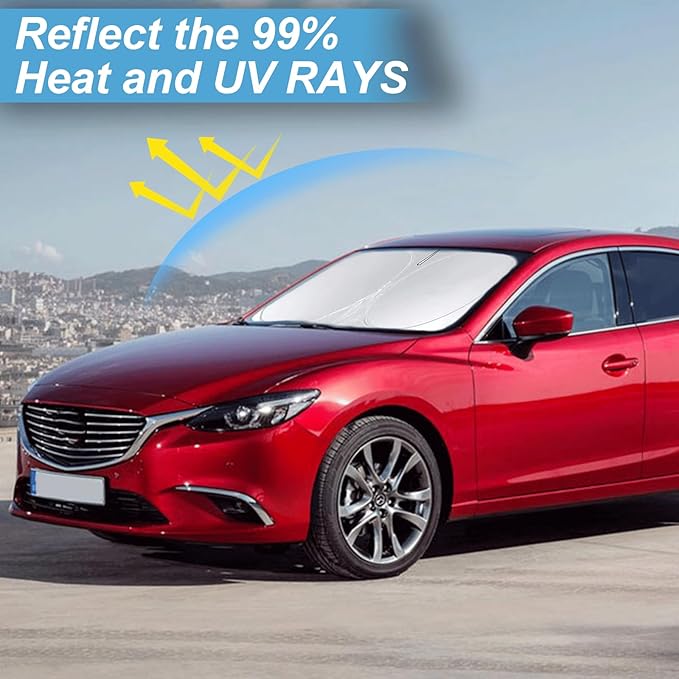 Custom Fit Mazda 6 Windshield Sunshade - Image 4