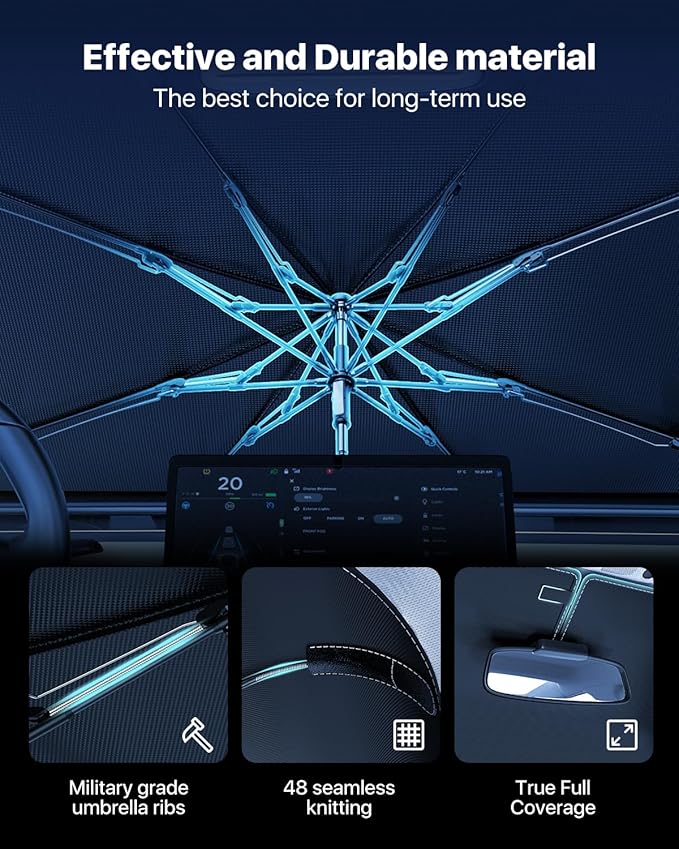 Windshield Sun Shade Umbrella for Car - Image 7