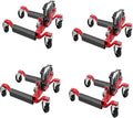 4 Pcs Car Wheel Dolly with Hydraulic Tire Jack, 1500LBS Capacity Trailer Dolly by GarveeTech