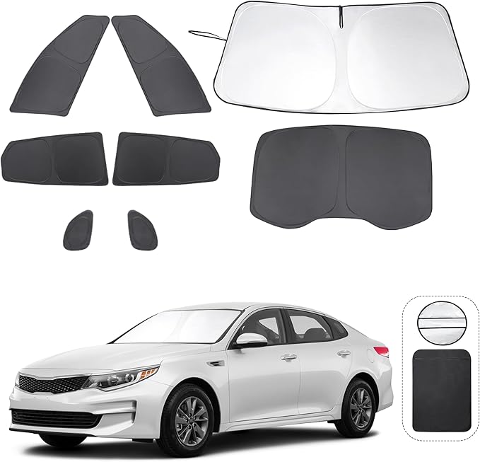 TINGLU Window Shades for Kia Optima 2016 2017 2018 2019 2020 Accessories Car by TINGLU