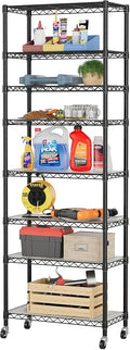 SINGAYE 8 Garage Heavy Duty Shelving Unit Kitchen Pantry Close Home Organizers by SINGAYE