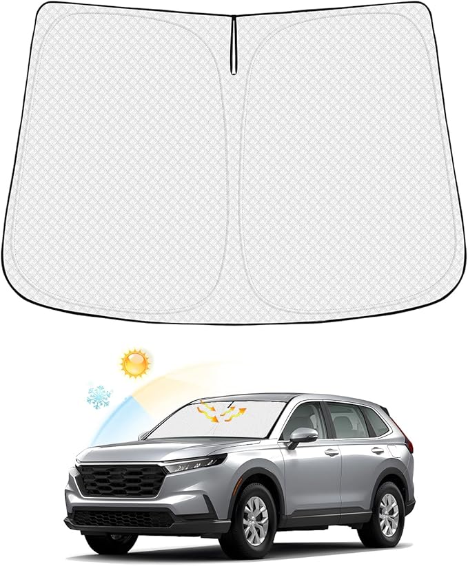 Windshield Sun Shade for Honda CR-V 2023-2025 2026 CRV Accessories Thicken by Canvcle