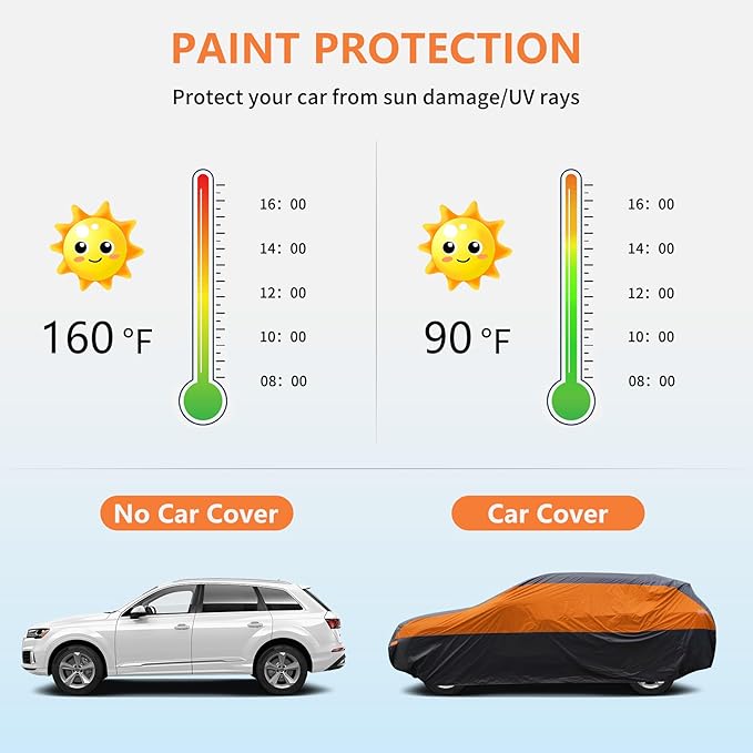 SUV Car Cover Waterproof All Weather, Cover Full Exterior Cover Windproof - Image 8